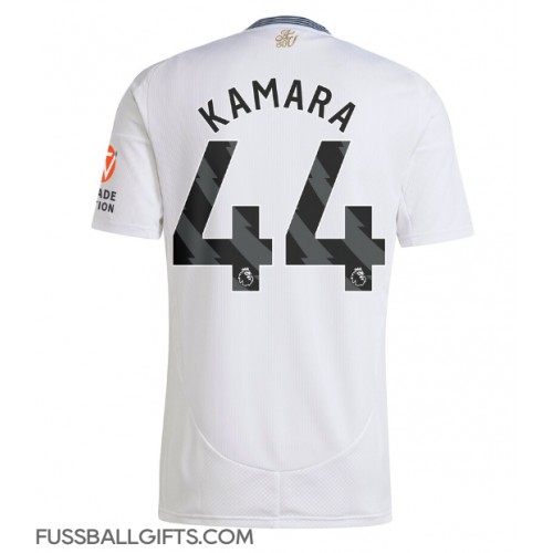 Aston Villa Boubacar Kamara #44 Fußballbekleidung Auswärtstrikot 2024-25 Kurzarm